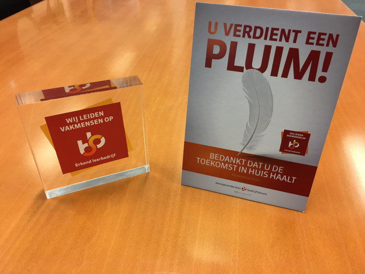 Pluim SBB 2018 en erkenning